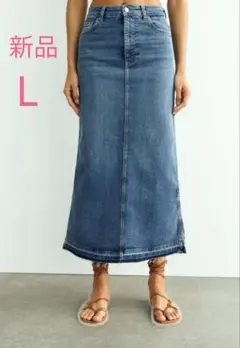 新品　ZARA　ZW HIGH-WAIST デニムスカート