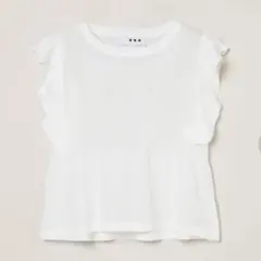 ラッフルスリーブ ニットトップスのサムネイル