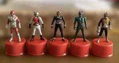 昭和仮面ライダーボトルキャップ　 フィギュア　４体セット　 セブンイレブン限定