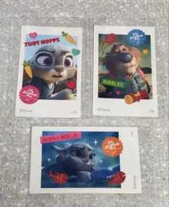 ズートピア2 OH MY CAFE ステッカー　ジュディ、ニブルズ