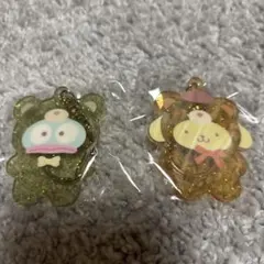 サンリオ　アクリルキーホルダー　ラテクマ　ポムポムプリン　ハンギョドン