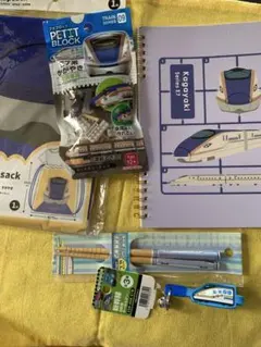 新幹線　E7系　かがやき　グッズ4点セット　+1プチブロックおまけ付