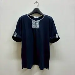 ［Golden Bear］ネイビーtシャツ(LL)/綿100%✨ ナチュラルのサムネイル