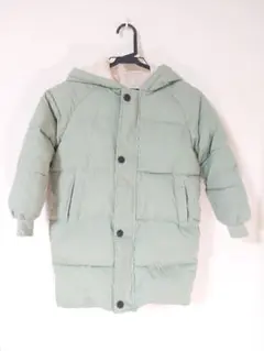 キッズ　ミントグリーン ダウンコート130㎝　クリーニング済