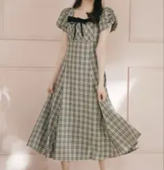 AnMILLE バストギャザーリボンワンピース