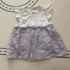 Si-Shu-Non ロンパース 70サイズ 花柄　ワンピース風のサムネイル