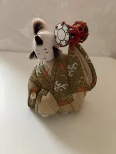日本人形 木目込み人形 一寸法師 筒