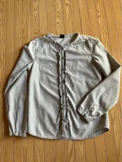 GapKids Used加工 フリル付き長袖シャツ 150