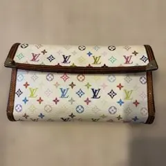 LOUIS VUITTON マルチカラー ホワイト　長財布 M92659