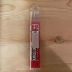PILOT フリクションボールペン替え芯 極細0.5mm レッド3本入り