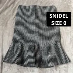 Snidelスナイデルミニスカート マーメイドライン　チェック　インナー付