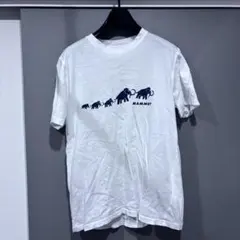 MAMMUT エレファントプリント Tシャツ ホワイト　たたみジワすみません。のサムネイル