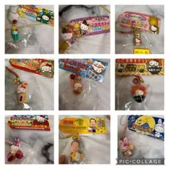 ハローキティ　根付け　ストラップ　ご当地キティ　9点セット