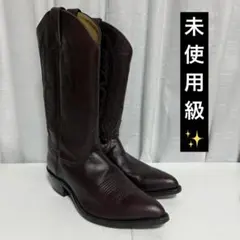 ⭐️未使用級⭐️トニーラマ　ウエスタンブーツ　ダークブラウン　レザー　刺繍