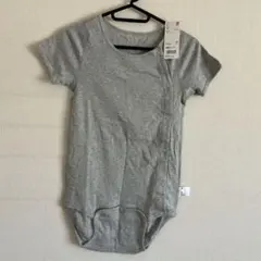 UNIQLO KIDS コットンボディスーツ 140 グレー