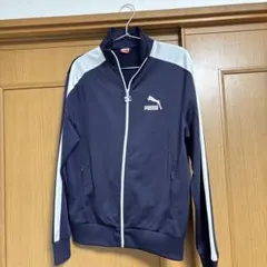 PUMA ネイビー ジップアップジャケット