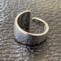 【「925」刻印】 シルバーカラーリング デザインリング サイズ調整可能