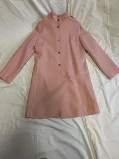 【ビンテージ】Courreges21ピンク フード付きコートLサイズ