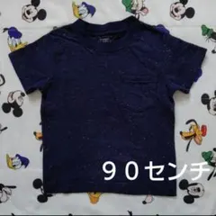 ネイビー　半袖　Ｔシャツ　トップス　女の子　男の子　９０センチ　西松屋のサムネイル