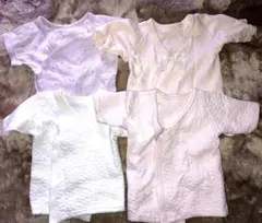 【アカチャンホンポ】新生児　サイズ50 短肌着　白 ピンク系 4点セット