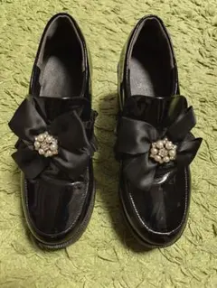 レディース シューズ 靴 黒 23.5cm