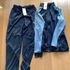 Mizuno タグ付き　新品未使用　ジャージ上下セット ブラック/グレー
