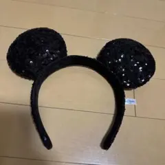 ディズニー カチューシャ スパンコール ブラックのサムネイル