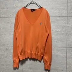 【Ralph Lauren 】ラルフローレン Vネックセーター 薄手 Lサイズ