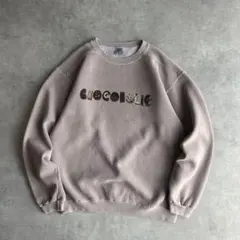 90s/crazy shirts/プリントスウェット/USA製/チョコレート