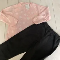 フリース雪の結晶柄パジャマセット