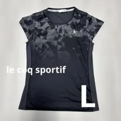 ルコックスポルティフ スポーツウェア 半袖Tシャツ レディースL相当 黒のサムネイル