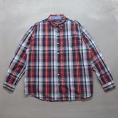 CHAPS RALPH LAUREN A0901 長袖シャツ 3XL 赤 紺 白