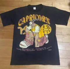 GAR CAPRICORN グラフィックTシャツ Lサイズ ブラック　ビンテージ