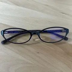 JINSブルーライトカットメガネ オーバル型 ブラウン