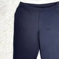 LAURA ASHLEY ネイビー スリムフィット パンツ