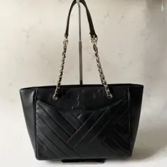 TORY BURCH アレクサ キルティング トートバッグ レザー チェーン