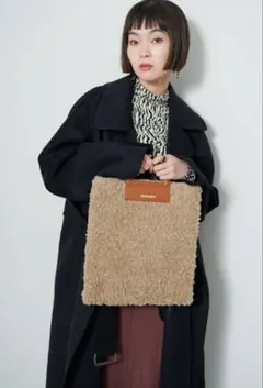 【新品】THEATRE PRODUCTS ボアトートバッグ BEIGE