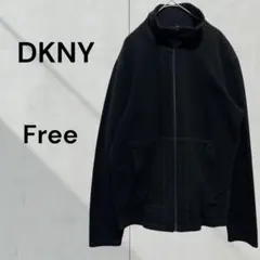 DKNY（ディーケーエヌワイ）フリースジャケット ブラック
