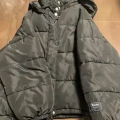 ピンクラテブラック ダウンベスト S/140