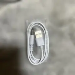 【吸うやつ】USB-A to 3.5mmジャック 充電ケーブル ホワイト　②