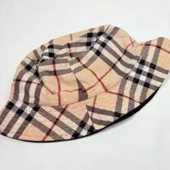 ティッシ期 現行Burberry コットンキャンバス バケットハット 夏・秋用