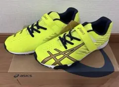 【新品未使用】アシックスレーザービーム蛍光イエロー スニーカー 24cm
