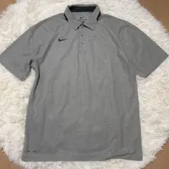 NIKE Dri-FIT ポロシャツ グレー Mサイズ　ゴルフのサムネイル