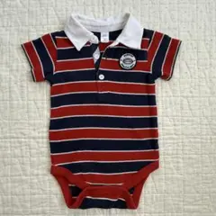 GAP ストライプ ポロロンパース 70