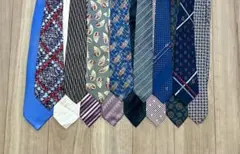 ネクタイ15本セット まとめ売り　ヴィンテージ　ビジネス　幾何学模様　シンプル