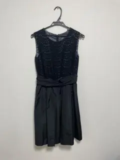 パーティードレス　レースプリーツワンピース　untitled