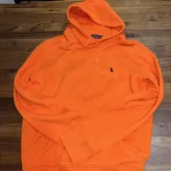Polo Ralph Lauren オレンジ フード付きパーカー M