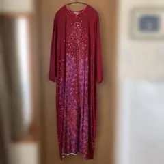 アジアン◾️長袖ロングワンピース