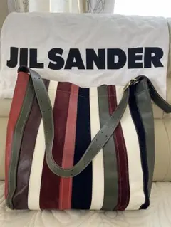 JIL SANDER ジルサンダー マルチカラー ストライプ ショルダーバッグのサムネイル