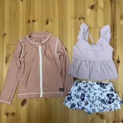 【美品】女の子水着110〜120cm3点セット